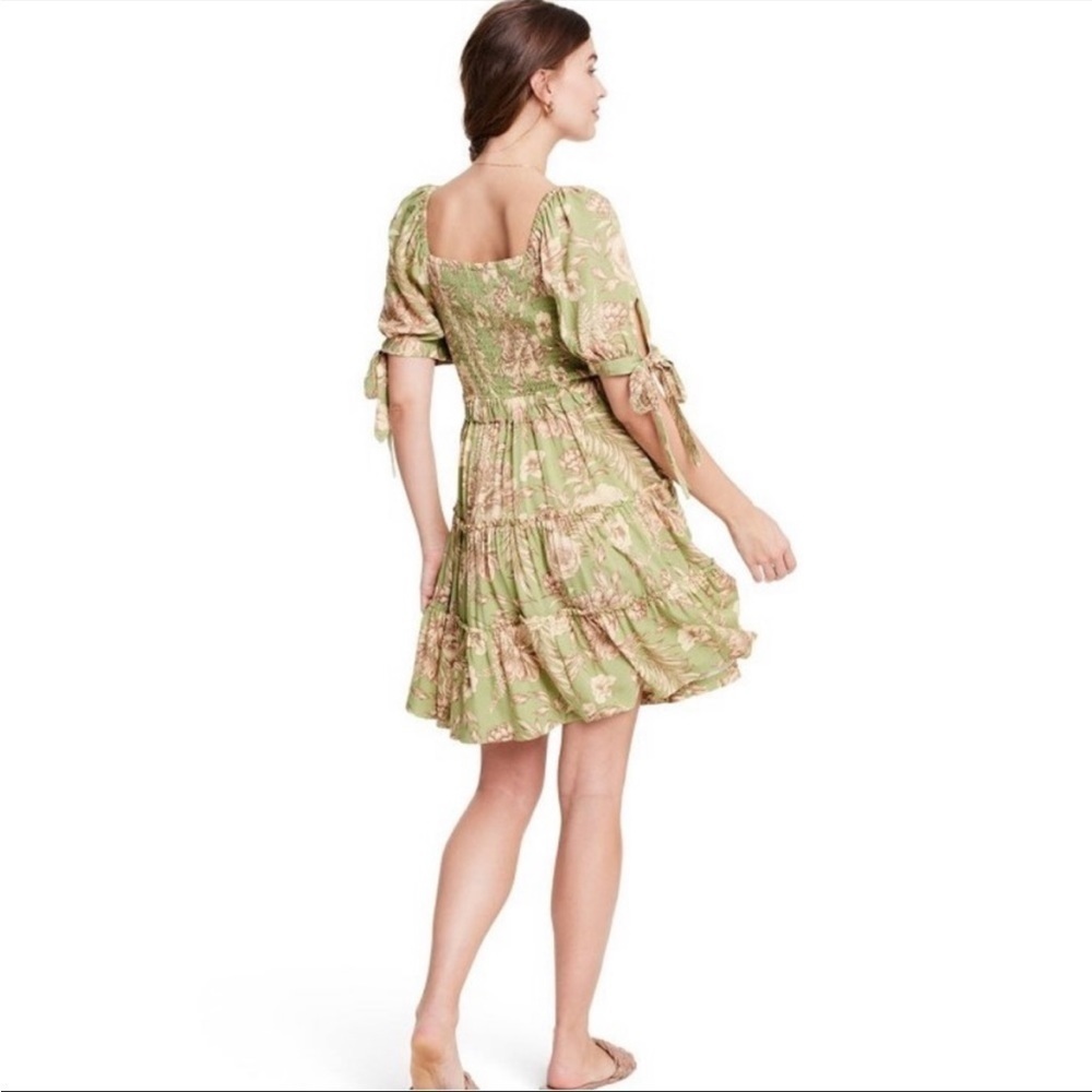 Agua Bendita X Target Green Floral Dress XS NWT - Picture 3 of 11